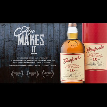 View Glenfarclas 10 Year Old 70cl & Traditional Fudge 250g number 1