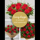 View 12 Red Rose Hand-tied number 1