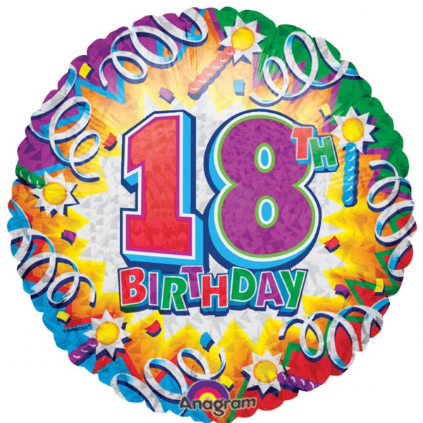 Buy & Send Happy 18th Birthday 18 inch Foil Balloon