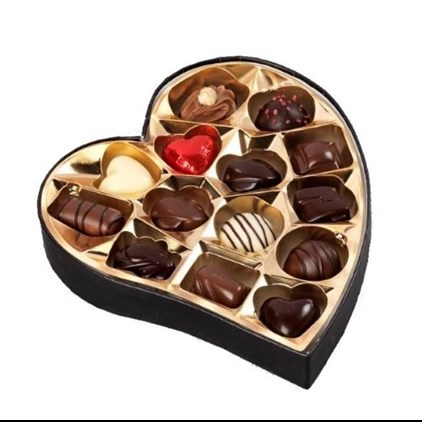 View Cachet Heart Box of assorted Belgian Chocolates 190g number 1