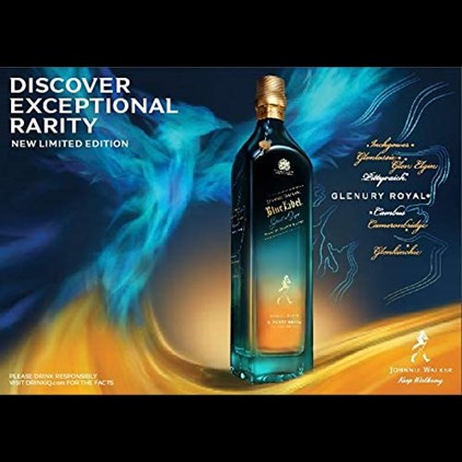 View Johnnie Walker Blue Label Ghost and Rare Glenury Royal Whisky 70cl number 1