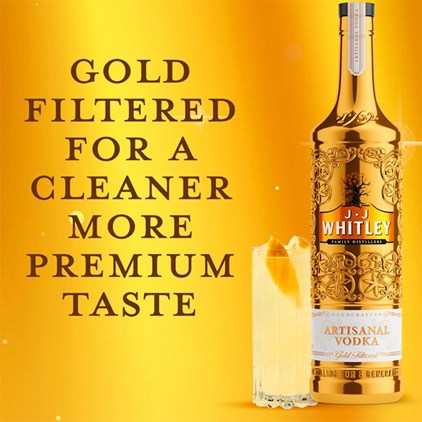 View JJ Whitley Gold Artisanal Vodka 70cl number 1