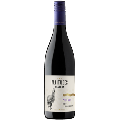 View Altitudes Reserva Pinot Noir 75cl Red Wine, With Royal Scot Wine Glasses number 1
