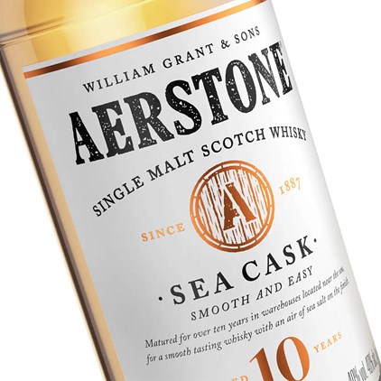 View Aerstone Sea Cask 10 Year Old Single Malt Scotch Whisky 70cl number 1