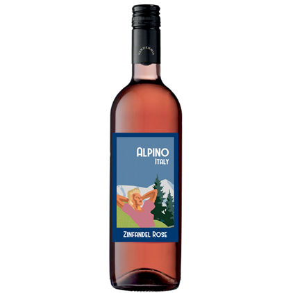 View Alpino Pink Zinfandel And Chocolate Love You Hamper number 1