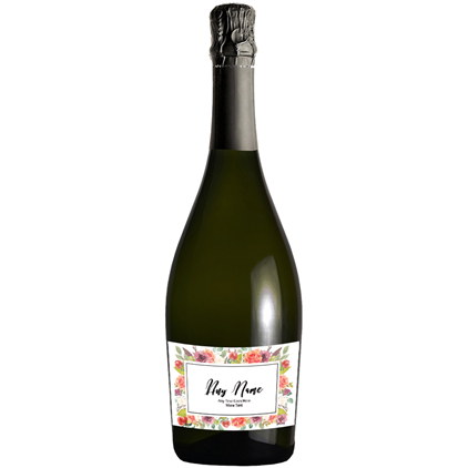 View Personalised Prosecco - Art Border 2 Label & Truffles, Wooden Box number 1