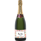 View Personalised Champagne - Art Border Label And Lindt Swiss Chocolates Hamper number 1