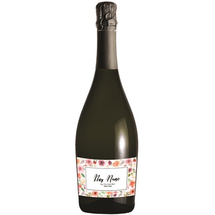 View Personalised Prosecco - Art Border Label number 1