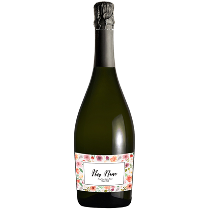 View Personalised Prosecco - Art Border Label And Chocolates Hamper number 1