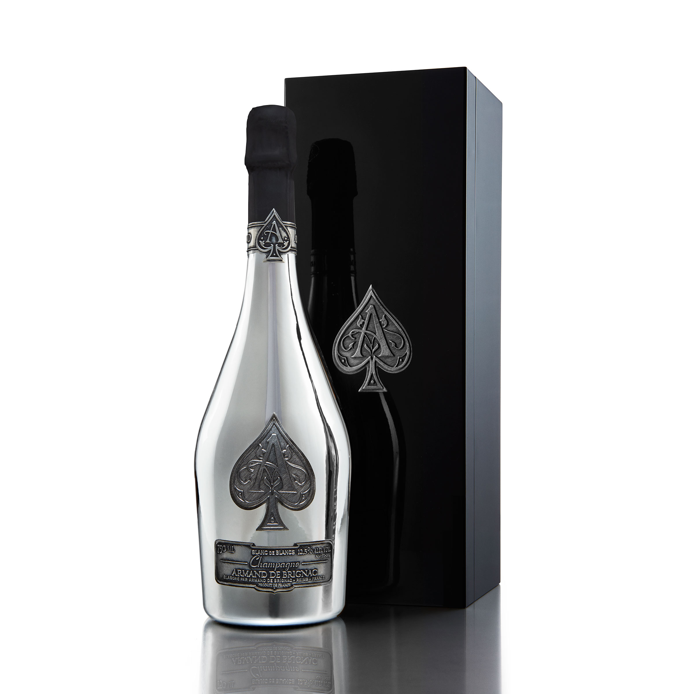 Armand de Brignac Blanc de Blancs Champagne in Branded Box 75cl Great Price and Home Delivery