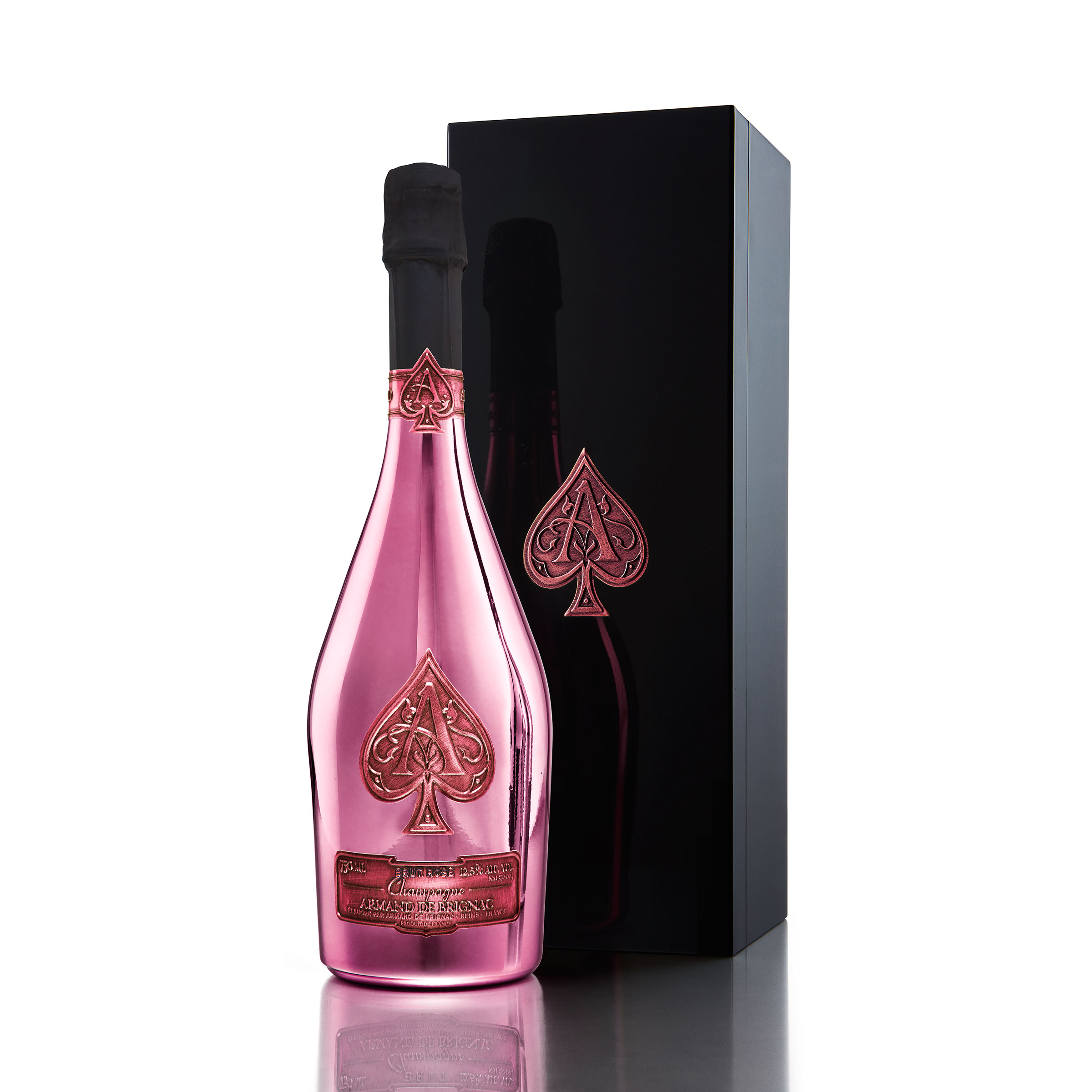 Buy And Send Armand de Brignac Brut Rose, NV Champagne 75cl in Branded Box Gift Online