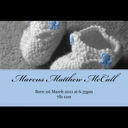 View Personalised Champagne - New Baby Boy Label & Truffles, Wooden Box number 1