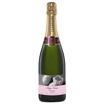 View Personalised Champagne - New Baby Girl Label number 1