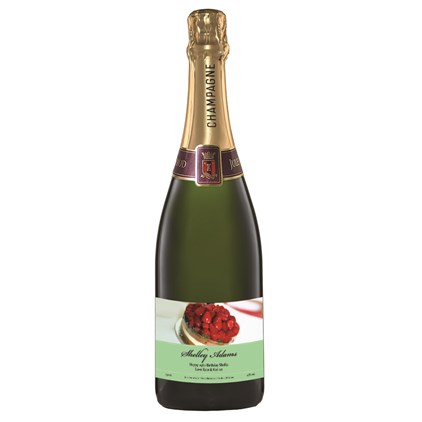 View Personalised Champagne - Birthday Cake Label number 1