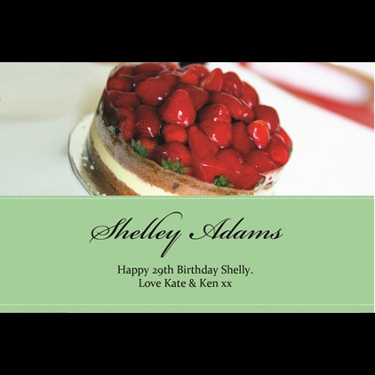 View Personalised Champagne - Birthday Cake Label number 1
