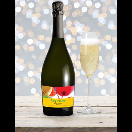 View Personalised Prosecco - Birthday Balloons Label number 1