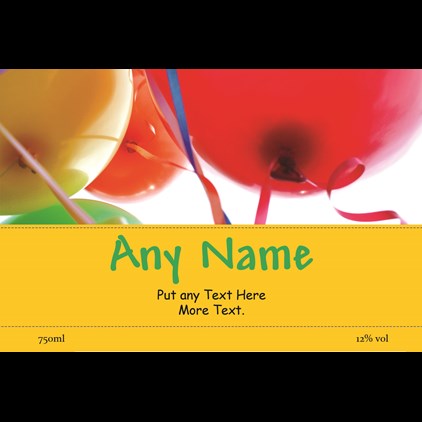 View Personalised Prosecco - Birthday Balloons Label And Chocolates Hamper number 1