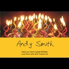 View Personalised Champagne - Candles Label number 1
