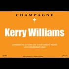 View Personalised Champagne - Orange Label number 1