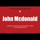 View Personalised Champagne - Red Label And Lindt Swiss Chocolates Hamper number 1