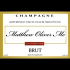 View Personalised Champagne - White Gold Label & Truffles, Wooden Box number 1