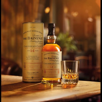 View The Balvenie Caribbean Cask 14 Year Old Malt Whisky number 1