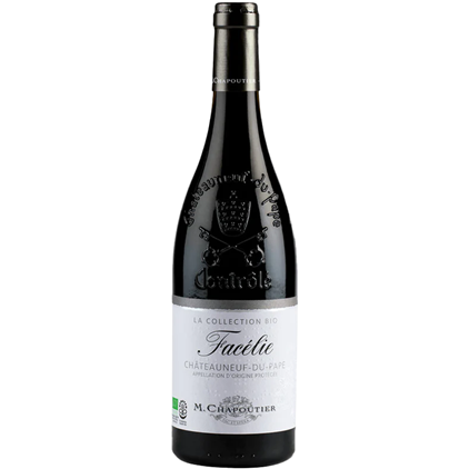 View Chateauneuf-du-Pape Facelie Collection Bio M.Chapoutier 75cl Red Wine With Lindt Lindor Assorted Truffles 200g number 1