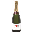 View Personalised Champagne - Heart Dad number 1