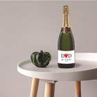 View Personalised Champagne - Heart Dad number 1