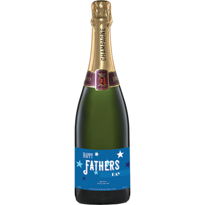 View Personalised Champagne - Fathers Day Label & Truffles, Wooden Box number 1