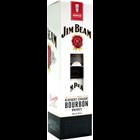View Jim Beam Kentucky Straight Bourbon With Branded glass number 1