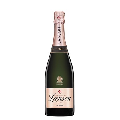 View Lanson Le Rose Champagne & Branded Flutes Gift set number 1