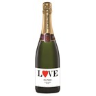 View Personalised Champagne - Love Label number 1