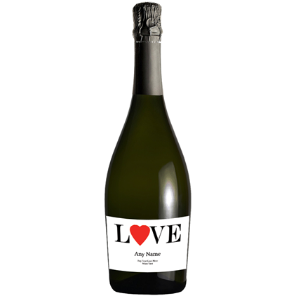 View Personalised Prosecco - Love Label And Chocolates Hamper number 1