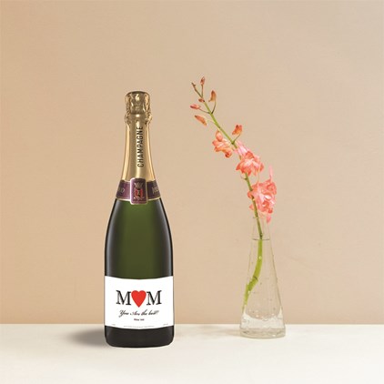 View Personalised Champagne - Heart Mam number 1