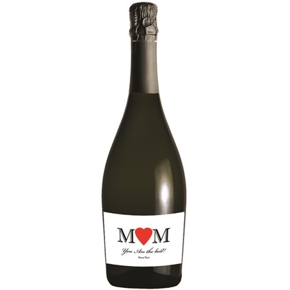 View Personalised Prosecco - Heart Mam Label number 1