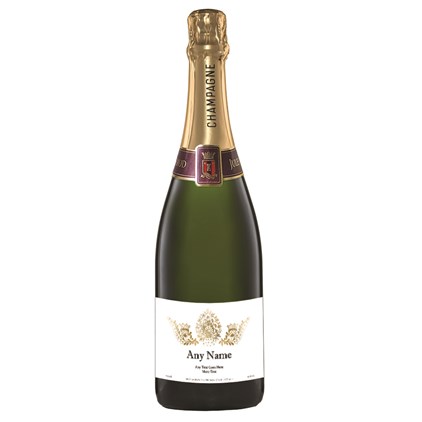 View Personalised Champagne - Gold Ornate Label number 1