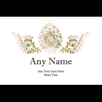 View Personalised Prosecco - Gold Ornate Label & Truffles, Wooden Box number 1