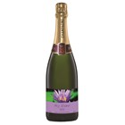 View Personalised Champagne - Purple Flower Label number 1