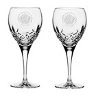 View Royal Scot Crystal - Queen's Platinum Jubilee - 2 Westminster Crystal Large Wine glasses Presentation Boxed number 1