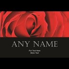 View Personalised Champagne - Red Rose Label number 1