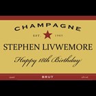 View Personalised Champagne - Red Star Label & Truffles, Wooden Box number 1