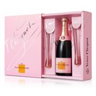 View Veuve Cliquot Rose Champagne and 2 Flutes Gift Box number 1