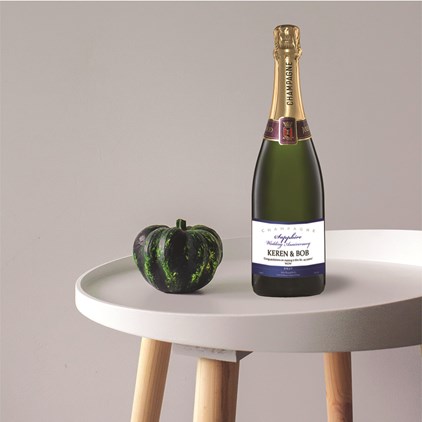 View Personalised Champagne - Sapphire Anniversary Label number 1