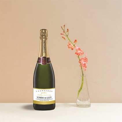 View Personalised Champagne - Golden Anniversary Label number 1