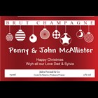 View Personalised Champagne - Xmas 2 Label & Truffles, Wooden Box number 1