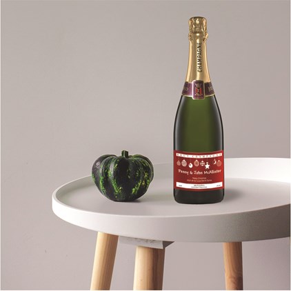 View Personalised Champagne - Xmas 2 Label number 1