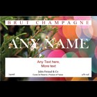 View Personalised Champagne - Xmas 1 Label & Truffles, Wooden Box number 1