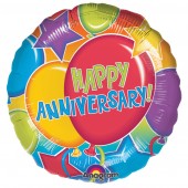 Buy & Send Happy Anniversary 18 inch Foil Balloon