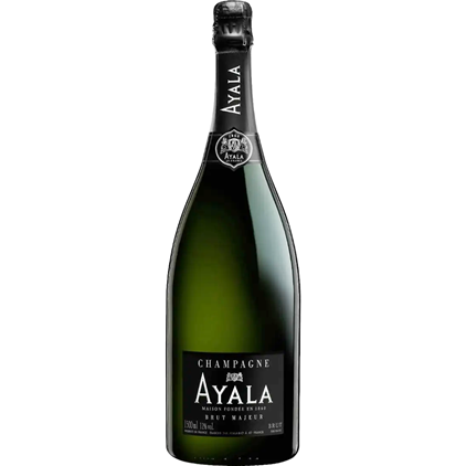 View Magnum of Ayala Brut Majeur Champagne 150cl And Strawberry Charbonnel Truffles Magnum Box number 1